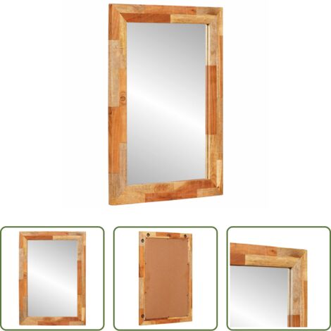 Espejo de baño moderno -  Espejo de baño con espejo Roble artesanal 50 x 70 x 2,5 cm