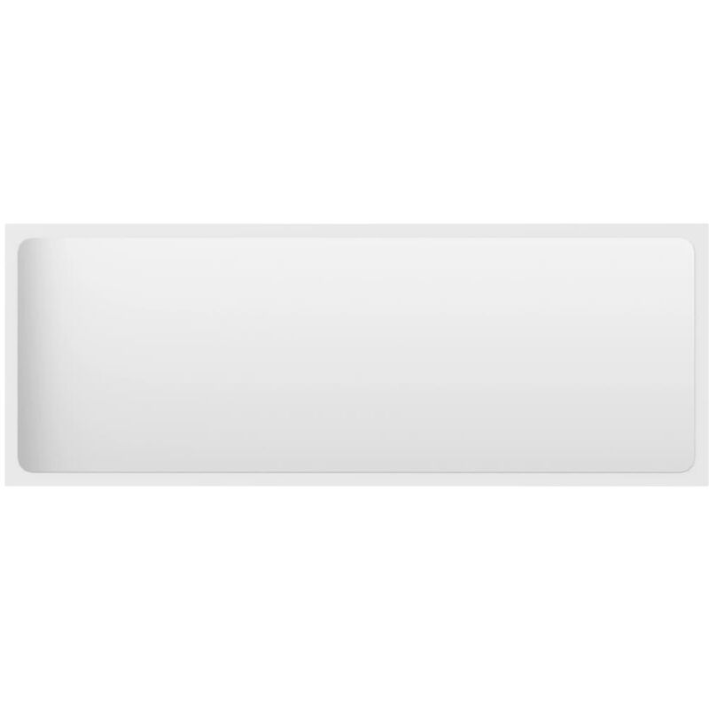 

vidaXL Espejo de baño aglomerado blanco 100x1,5x37 cm - Blanco