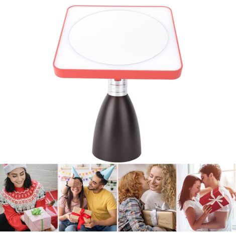 [Espejo de belleza LED] – Múltiples modos de iluminación, 3 temperaturas de color, ángulo ajustable, espejo de maquillaje de sobremesa para el hogar y los viajes, rojo y negro – aprox. 234 x 357 x 100