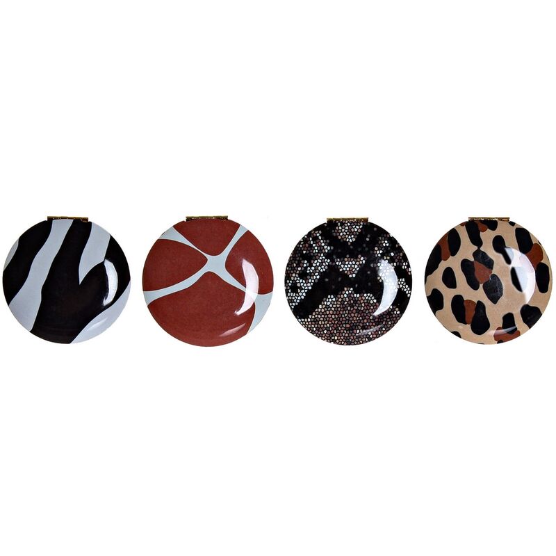 

Espejo de Bolsillo DKD Home Decor Aluminio Animal (4 pcs)