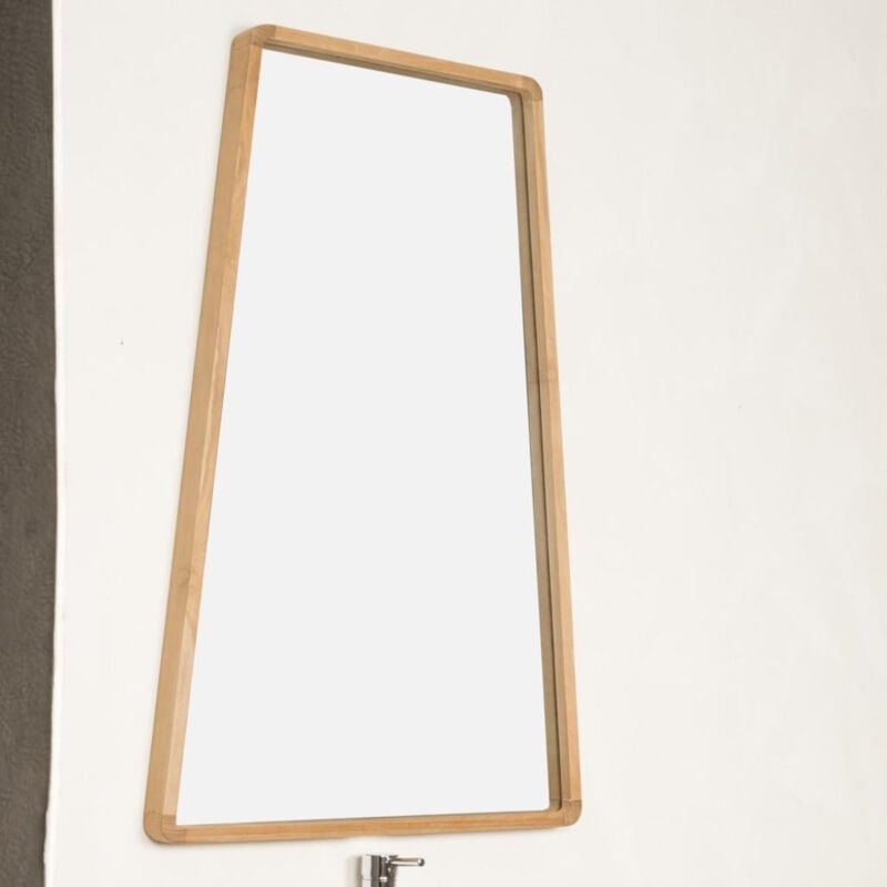 

Espejo de cuarto de baño de teca Tipi 110 x 69 cm