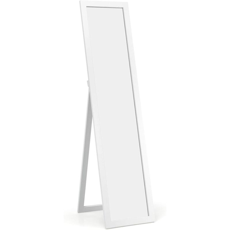 

Espejo de Cuerpo Entero Espejo de Pie Espejo de Pared 155 x 37cm con para Dormitorio Salón Entrada Blanco