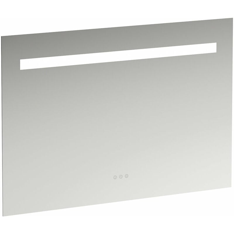 

Espejo de Leelo con iluminación LED horizontal integrada, marco de aluminio, 1000 mm, versión con 3 interruptores de sensor táctil. - H4476639501441