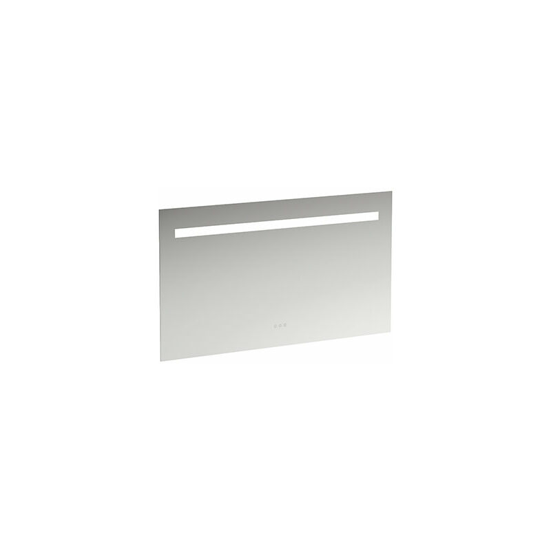 

Laufen - Espejo de Leelo con iluminación LED horizontal integrada, marco de aluminio, 1200 mm, versión con 3 interruptores de sensor táctil.