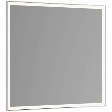 Espejo de luz Royal Lumos 650x650x60mm anodizado plateado con calefacción de espejo KEUCO