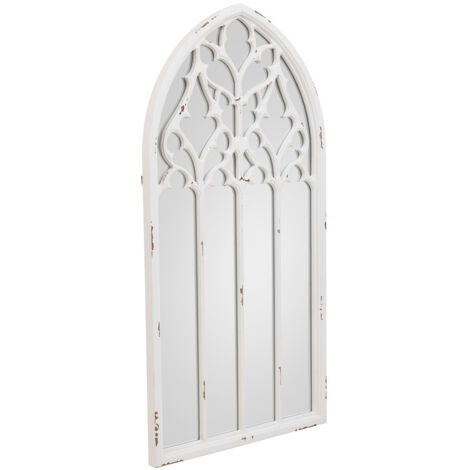Espejo de madera blanco 40x2.7x80