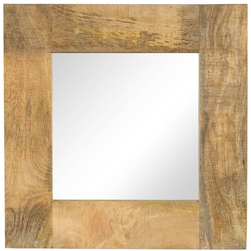 

Espejo de madera maciza de mango 50x50 cm