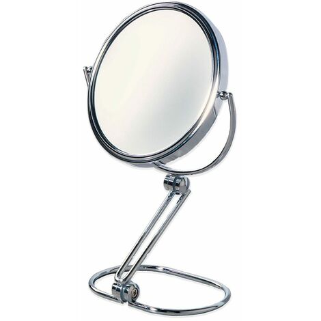 Espejo de aumento de viaje, 20 aumentos, espejo de mano con mango, espejo  de mano con soporte plegable para espejo de maquillaje de viaje, 6 pulgadas