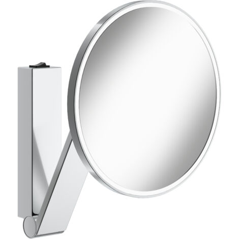 Espejo de maquillaje KEUCO iLookmove, iluminado, redondo, con