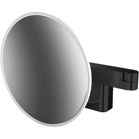 Espejo de maquillaje y afeitado emco LED, modelo de pared, brazo