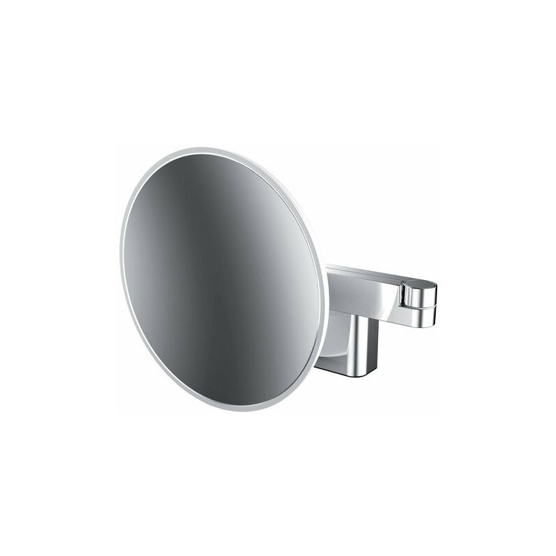 

Espejo de maquillaje y afeitado LED, modelo de pared, brazo articulado doble, aumento 5 veces, redondo - 109506030 - Emco