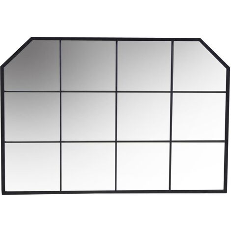 Espejo de metal negro cm100x2h70