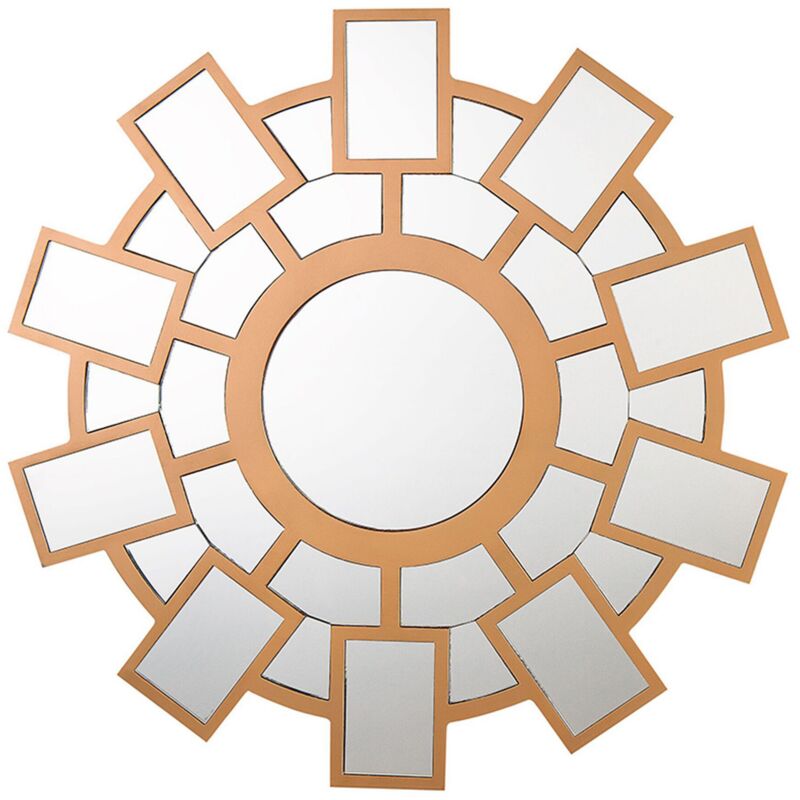

Espejo de pared ø80 cm dorado ROZEL