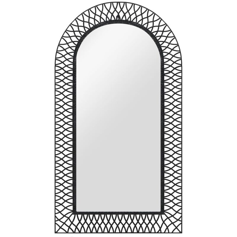 

Youthup - Espejo de pared arqueado 60x110 cm negro - Negro