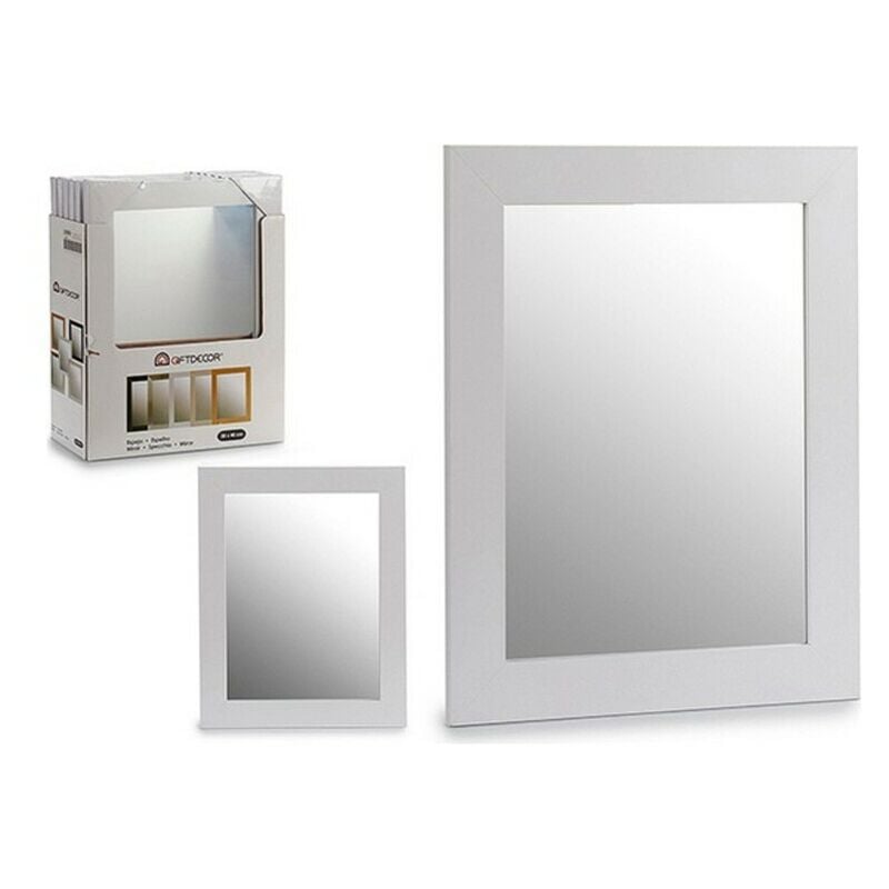 

Espejo de pared Blanco Madera (39 x 2 x 49 cm)