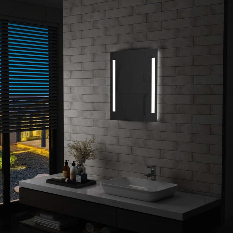 

Espejo de pared de baño con LED 50x60 cm