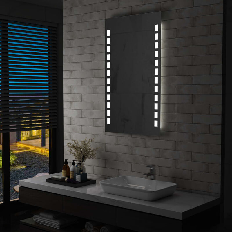 

Espejo de pared de baño con LED 60x100 cm