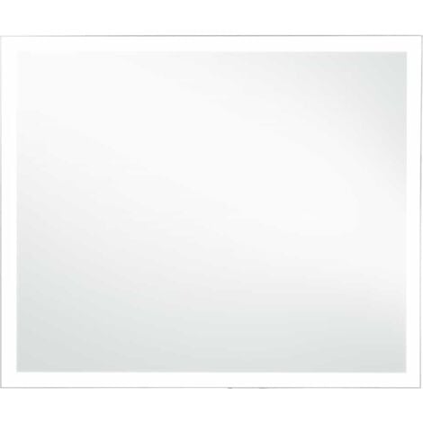 Espejo de pared de baño con LED 60x50 cm