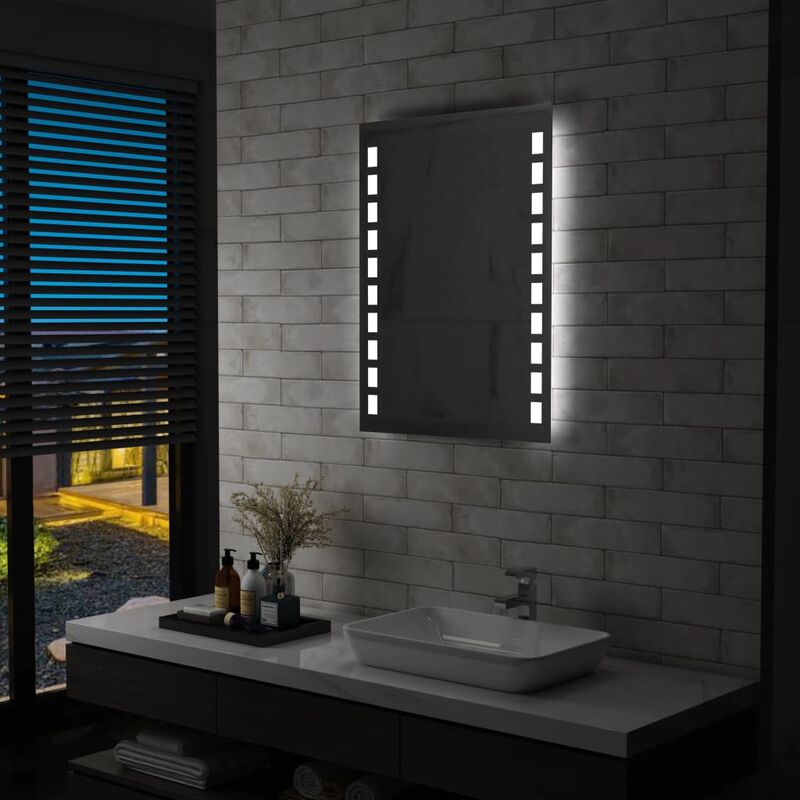 

Espejo de pared de baño con LED 60x80 cm