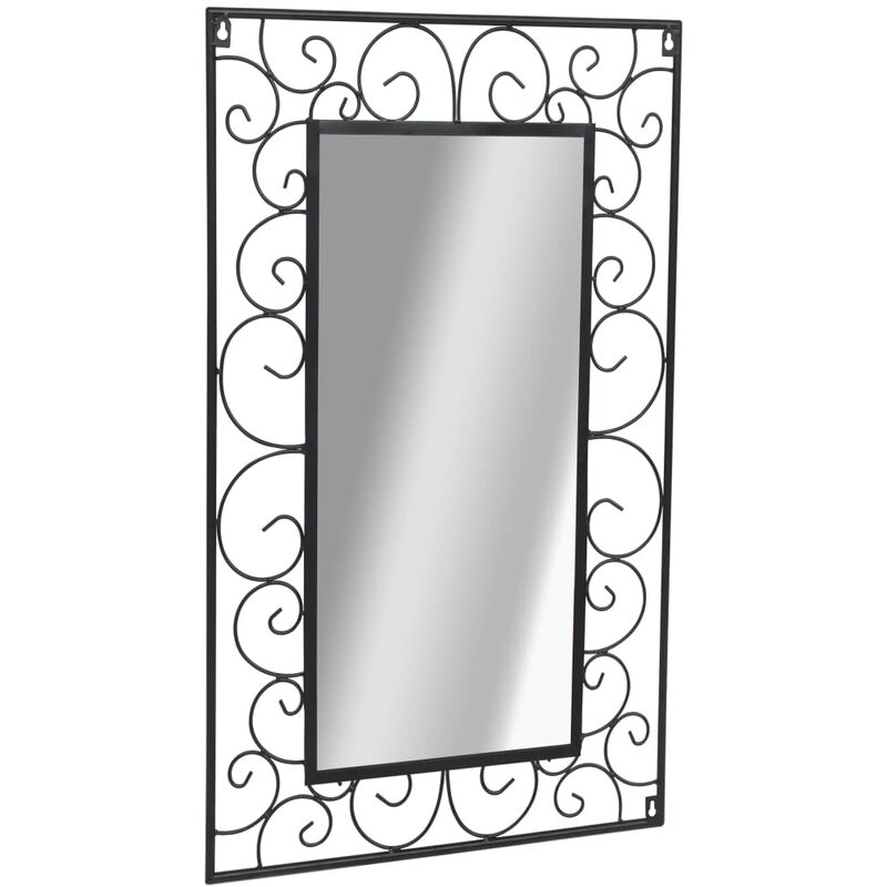 

Espejo de pared de jardín rectangular 50x80 cm negro - Negro - Vidaxl