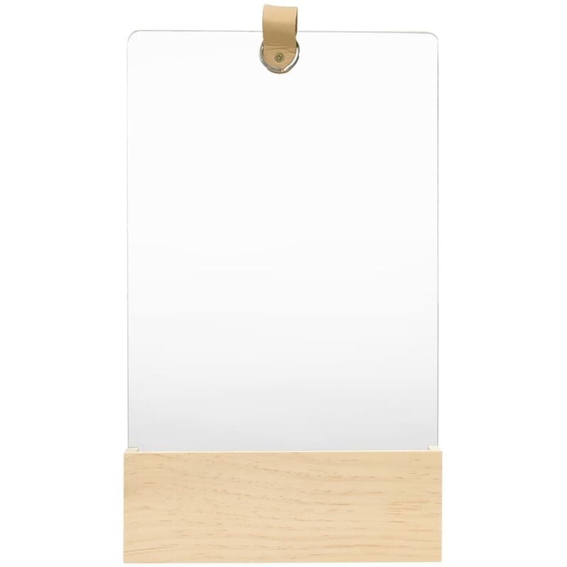 

Youthup - Espejo de pared de madera maciza de pino 23x39,5 cm - Marrón