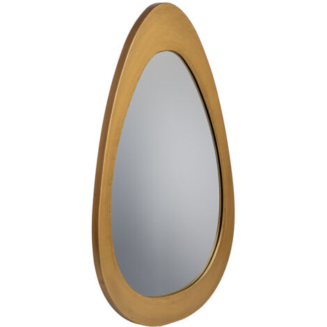 Espejo de pared de metal 39x65x02h cm
