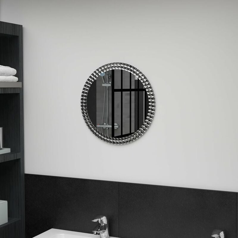 

Happyshopping - Espejo de pared de vidrio templado 40 cm