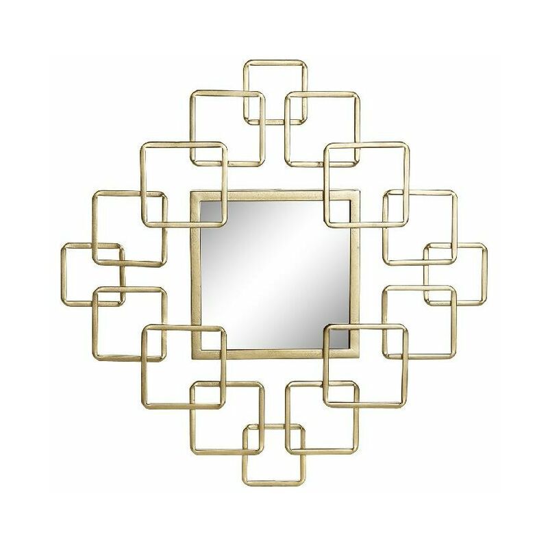 

Espejo de pared DKD Home Decor Espejo Dorado Metal (40.5 x 2.5 x 40.5 cm)