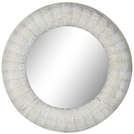 Espejo de pared dkd home decor metal (73 x 7 x 73 cm)