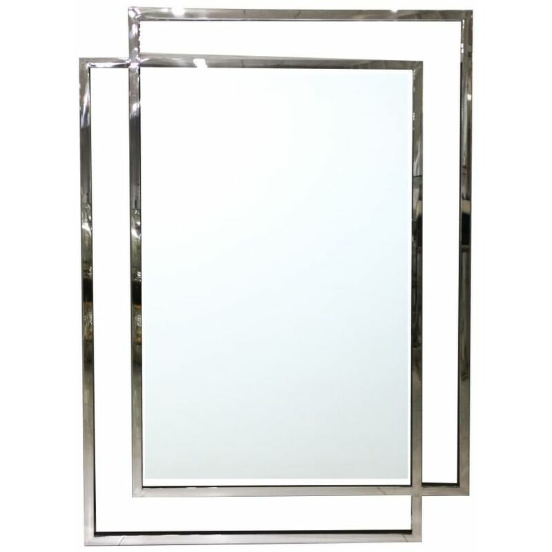 

Espejo de pared DKD Home Decor Plata Acero (80 x 2 x 110 cm)
