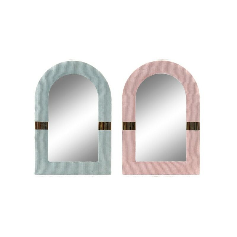 

Espejo de pared DKD Home Decor VELVET Poliéster Metal (2 pcs)