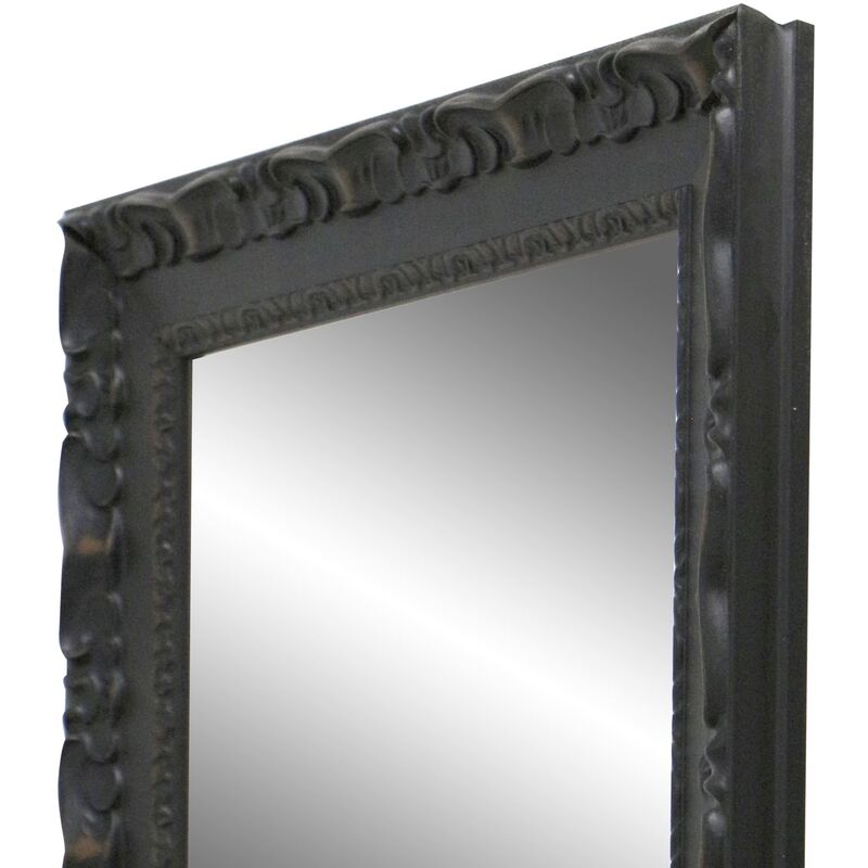 

Espejo de Pared en Madera, Fabricado en España | Varios Tamaños| Ideal para Salón, Recibidor, Vestidor, Dormitorio y Baño. (201 Negro, 63x83 cm)