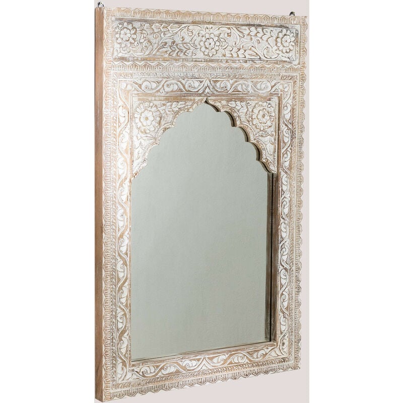 

Espejo de Pared en Madera Priyan SKLUM - Madera Blanca Vintage
