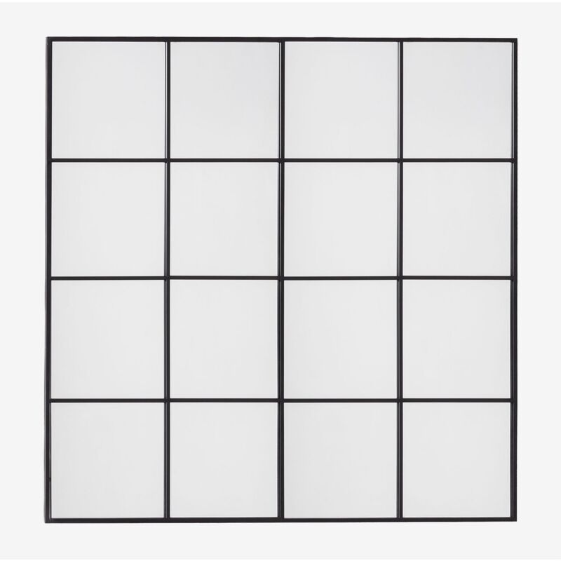 

Espejo de Pared en Metal Efecto Ventana (122x122 cm) Sofi SKLUM - Negro