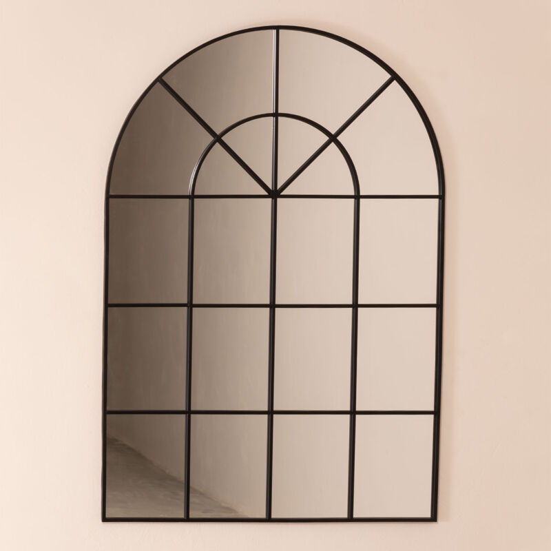 

Espejo de Pared en Metal Efecto Ventana (135x92 cm) Paola SKLUM - Negro