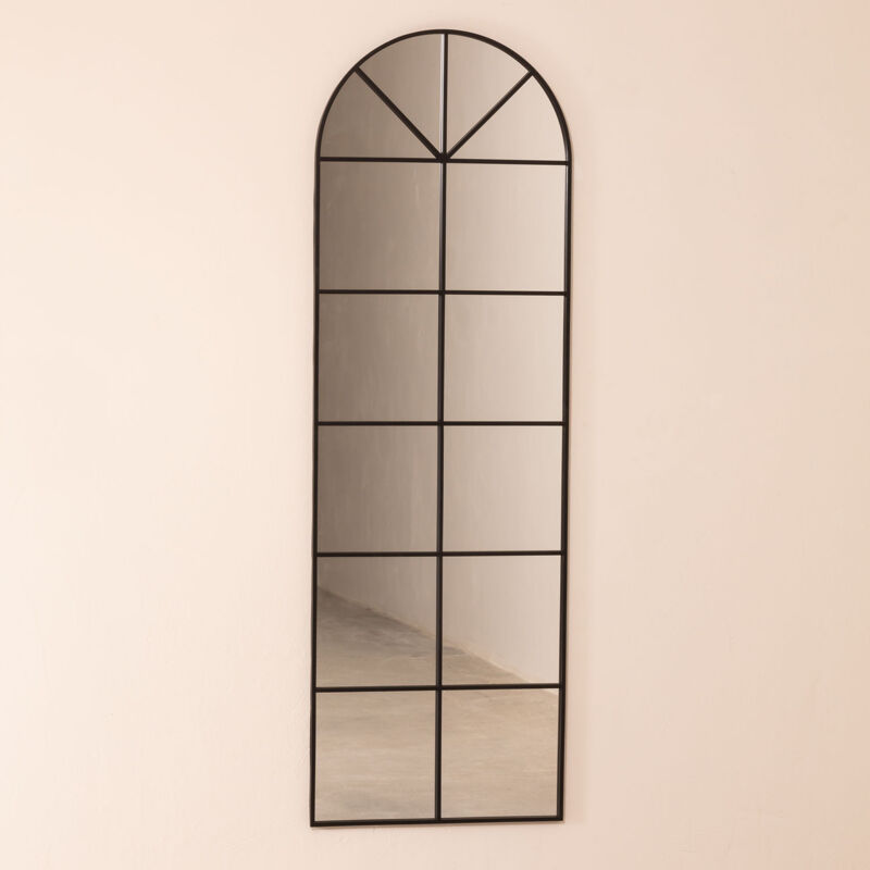

Espejo de Pared en Metal Efecto Ventana (180x59 cm) Paola L SKLUM - Negro