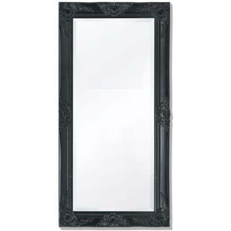 Espejo de pared estilo barroco 100x50 cm negro vidaXL