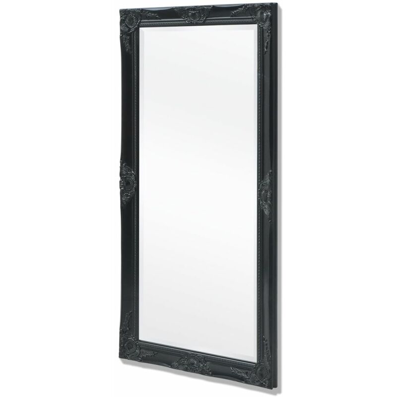

Espejo de pared estilo barroco 120x60 cm negro