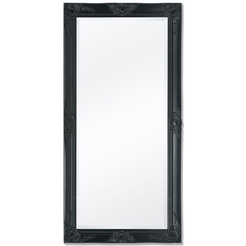 

Espejo de pared estilo barroco 120x60 cm negro