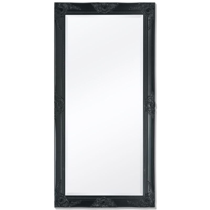 

Espejo de pared estilo barroco 120x60 cm negro - Negro