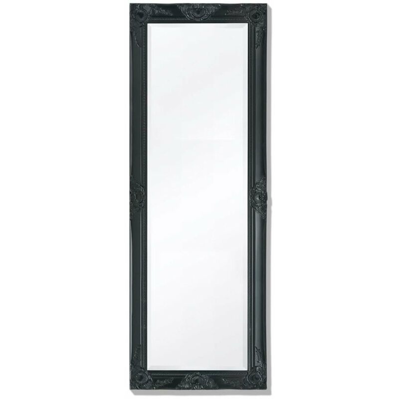 

Espejo de pared estilo barroco 140x50 cm negro