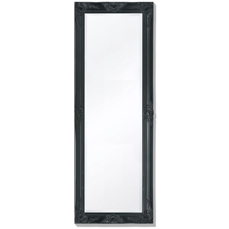 

Espejo de pared estilo barroco 140x50 cm negro - Negro