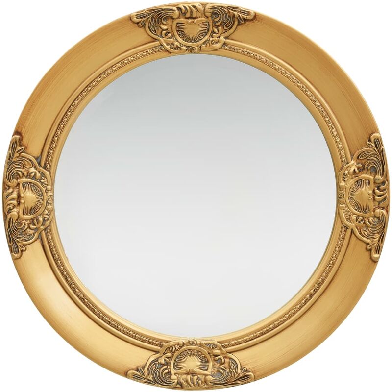 

Espejo de pared estilo barroco dorado 50 cm