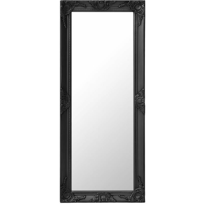

vidaXL Espejo de pared estilo barroco negro 50x120 cm - Negro
