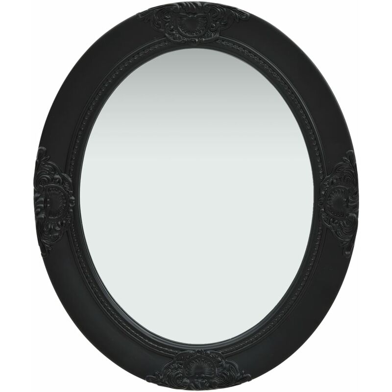

Espejo de pared estilo barroco negro 50x60 cm - Negro