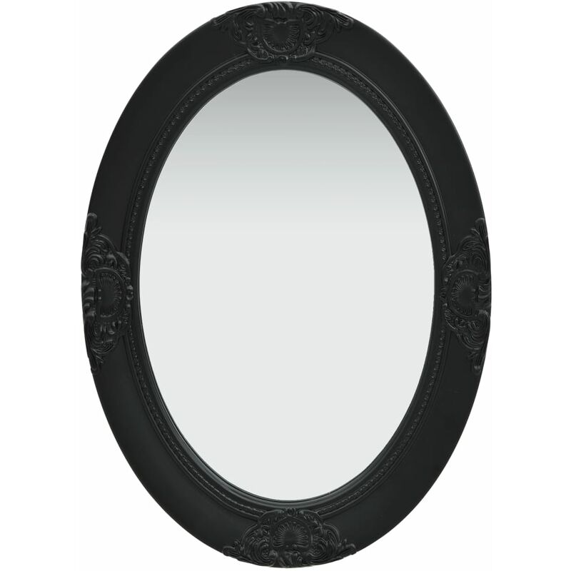 

Youthup - Espejo de pared estilo barroco negro 50x70 cm - Negro