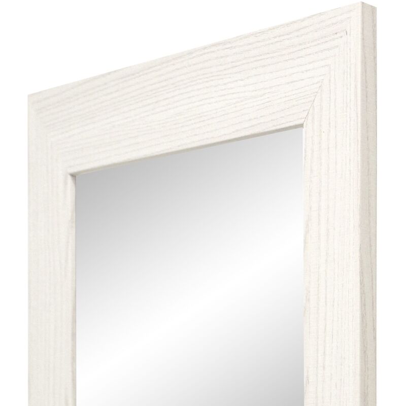 

Espejo de Pared Fabricado en España- Varios Tamaños - Espejo Vestidor, Salón, Baño, Entraditas- Modelo MDF8 (blanco Veta, 65x85 cm)