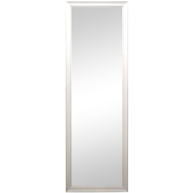 

Espejo de Pared, Fabricado en España | Varios Tamaños y Colores | Ideal para Salón, Recibidor, Vestidor, Dormitorio y Baño. (322 Blanco, 48x143 cm)