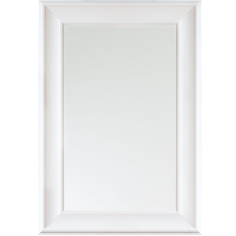 

Beliani - Espejo de pared blanco 61x91 cm LUNEL