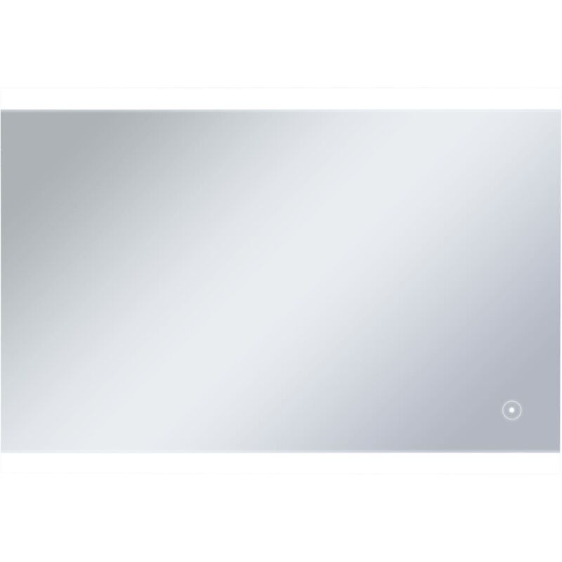 

vidaXL Espejo de pared para baño con LED y sensor táctil 100x60 cm - Plateado